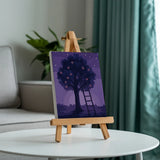 Malen nach Zahlen – 6 Mini-Gemälde - Obstgartennacht mit Sternen