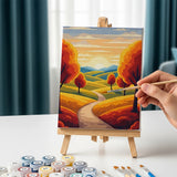 Malen nach Zahlen – 6 Mini-Gemälde - Erntetöne