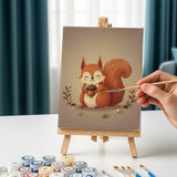 Malen nach Zahlen – 6 Mini-Gemälde - Mondbeleuchtete Waldfreunde