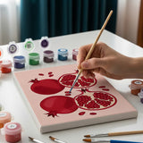 Malen nach Zahlen – 6 Mini-Gemälde - Die Obstkollektion