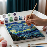 Malen nach Zahlen – 6 Mini-Gemälde - Geometrische Meisterwerke