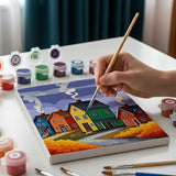 Malen nach Zahlen – 6 Mini-Gemälde - Herfstgloed-serie