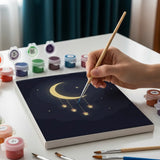 Malen nach Zahlen – 6 Mini-Gemälde - Laternen in der Dämmerung