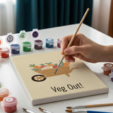 Malen nach Zahlen – 6 Mini-Gemälde - Launisches Gartenfest