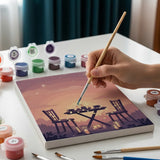 Malen nach Zahlen – 6 Mini-Gemälde - Märchenabend