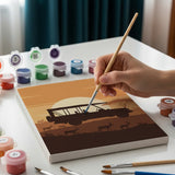 Malen nach Zahlen – 6 Mini-Gemälde - Safari-Abenteuer