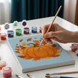Malen nach Zahlen – 6 Mini-Gemälde - Träume von einem Kürbis