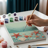 Malen nach Zahlen – 6 Mini-Gemälde - Wunder des Meeres