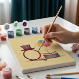 Malen nach Zahlen – 6 Mini-Gemälde - Zirkus-Spektakel