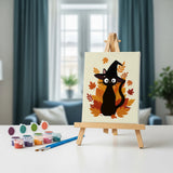 Malen nach Zahlen – 3 Mini-Gemälde - Die Familie der Hexe