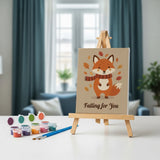 Malen nach Zahlen – 6 Mini-Gemälde - Gemütliche Herbststimmung