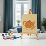 Malen nach Zahlen – 6 Mini-Gemälde - Herbst-Eigentümlichkeit