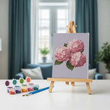 Malen nach Zahlen – 6 Mini-Gemälde - Hortensie Abschied