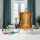 Malen nach Zahlen – 6 Mini-Gemälde - Knisternde Blätter & warme Lüfte