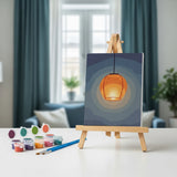 Malen nach Zahlen – 6 Mini-Gemälde - Laternen in der Dämmerung