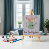 Malen nach Zahlen – 6 Mini-Gemälde - Launisches Gartenfest