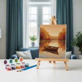 Malen nach Zahlen – 6 Mini-Gemälde - Sanfter früher Herbst