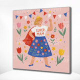 Malen nach Zahlen Super-Mama