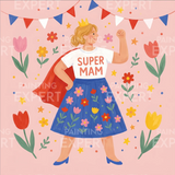 Malen nach Zahlen Super-Mama