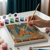 Malen nach Zahlen – 6 Mini-Gemälde - Tarot Vibe Kollektion