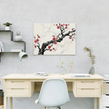 Diamond Painting Tintenzweig mit roter Blüte Japan
