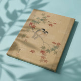 Malen nach Zahlen Zwei Vögel zwischen Ahornblättern (Herbst) Japan