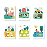 Malen nach Zahlen – 6 Mini-Gemälde - Bauernhoffreunde