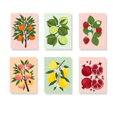 Malen nach Zahlen – 6 Mini-Gemälde - Die Obstkollektion