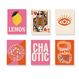 Malen nach Zahlen – 6 Mini-Gemälde - Gewagt und chaotisch