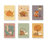 Malen nach Zahlen – 6 Mini-Gemälde - Herbst-Eigentümlichkeit