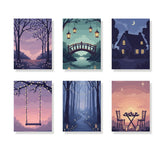 Malen nach Zahlen – 6 Mini-Gemälde - Märchenabend