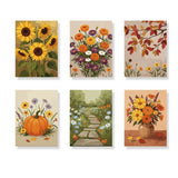 Malen nach Zahlen – 6 Mini-Gemälde - Saisonblüte