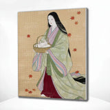 Diamond Painting Weiße Kaninchen im Herbstkorb Japan