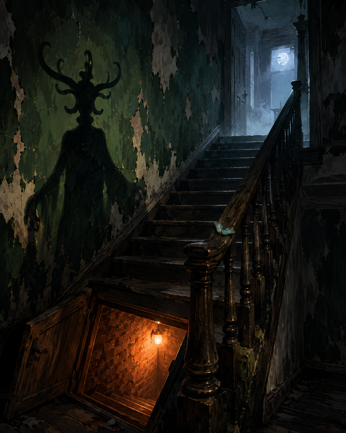 Malen nach Zahlen Betritt dieses Haus nicht – Halloween-Motiv