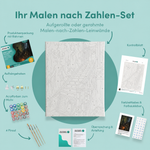 Inhalt des Malen-nach-Zahlen-Sets Betritt dieses Haus nicht
