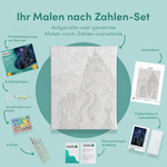 Inhalt des Malen-nach-Zahlen-Sets Das Schloss des Nachtgrafen