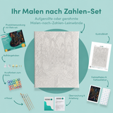 Inhalt des Malen-nach-Zahlen-Sets Der Raum der endlosen Spiegel