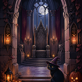 Malen nach Zahlen Die Kammer des steinernen Throns – Halloween-Motiv