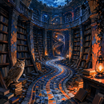 Malen nach Zahlen Die vergessene Bibliothek – Halloween-Motiv