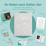 Inhalt des Malen-nach-Zahlen-Sets Gemütliche Nacht der Geister