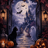 Malen nach Zahlen Mondfest der Schatten – Halloween-Motiv
