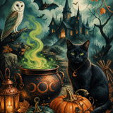 Malen nach Zahlen Symbole der Geisternacht – Halloween-Motiv