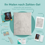 Inhalt des Malen-nach-Zahlen-Sets Zutaten für den Hexenkessel