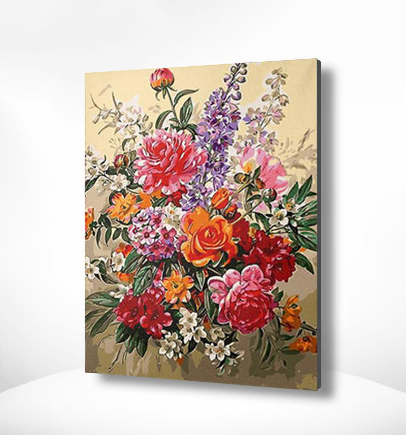 Malen nach Zahlen Bunter Blumenstrauß