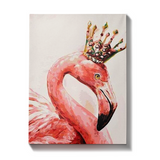 Malen nach Zahlen Flamingo mit Krone