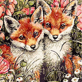 Malen nach Zahlen 2 Babyfüchse