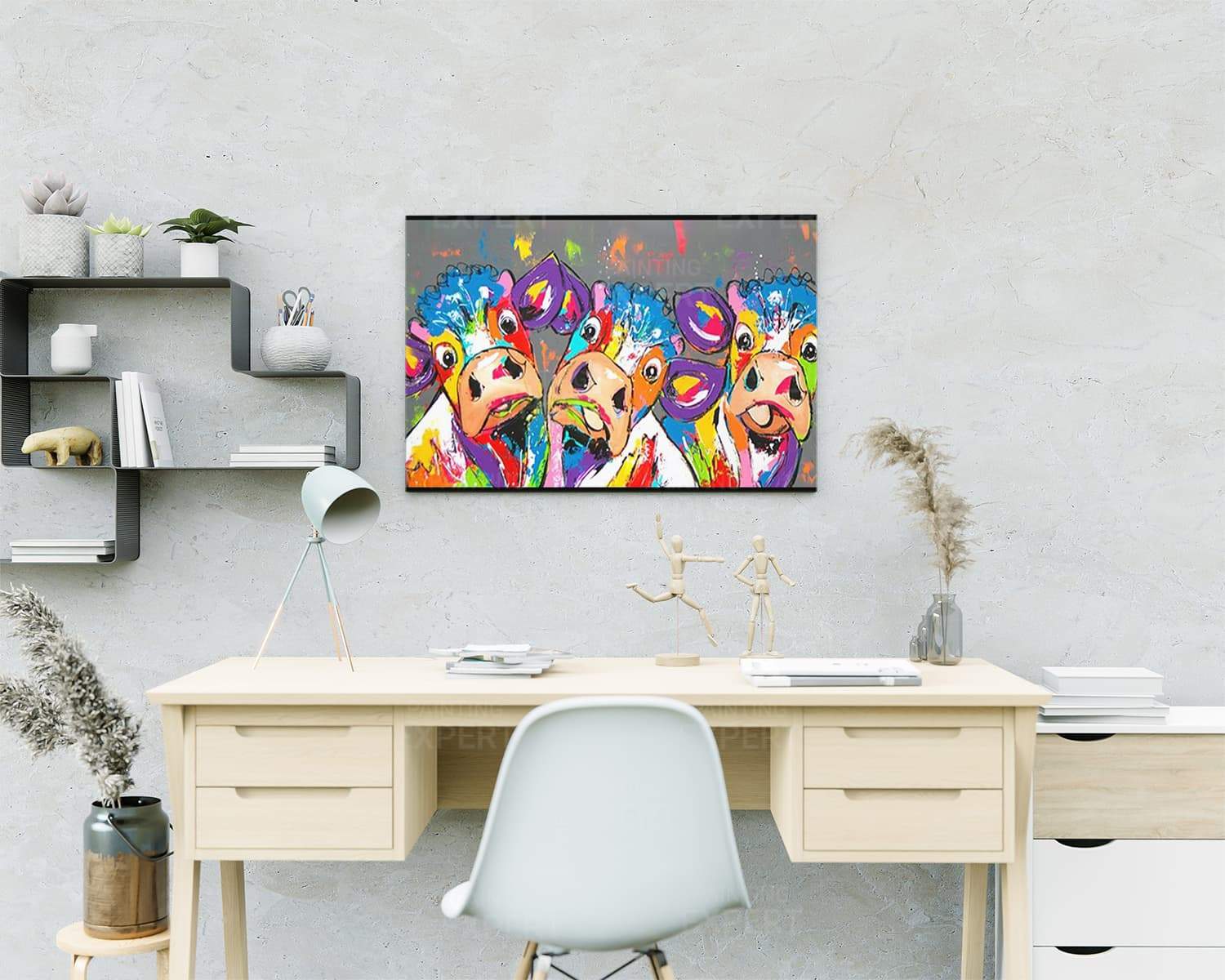 Malen nach Zahlen 3 Kühe