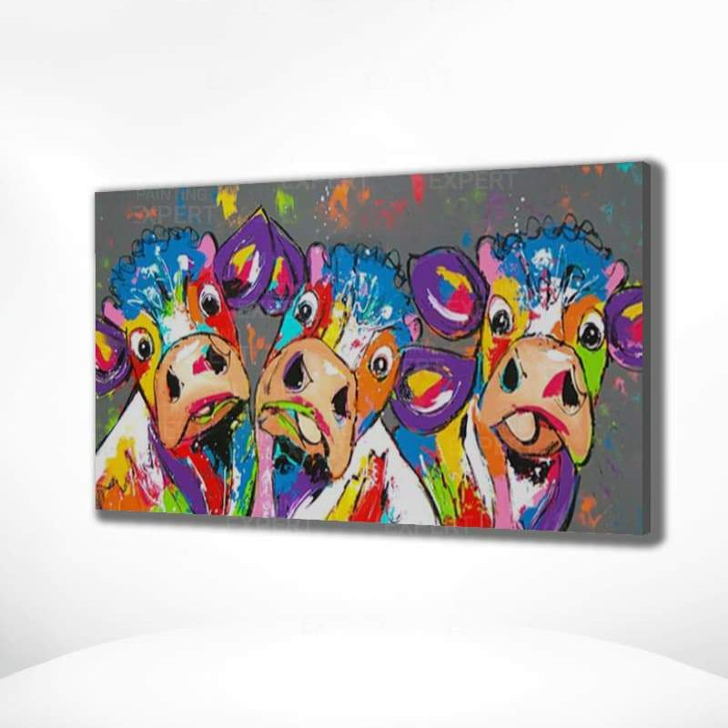 Malen nach Zahlen 3 Kühe