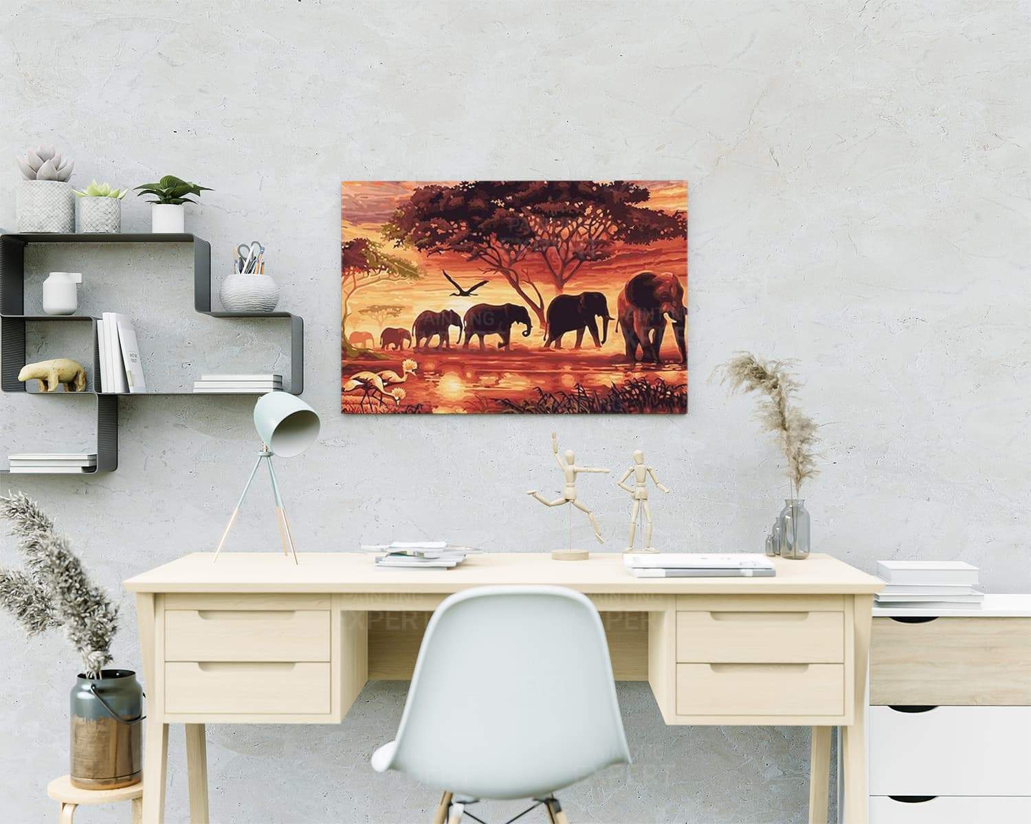 Malen nach Zahlen Afrika