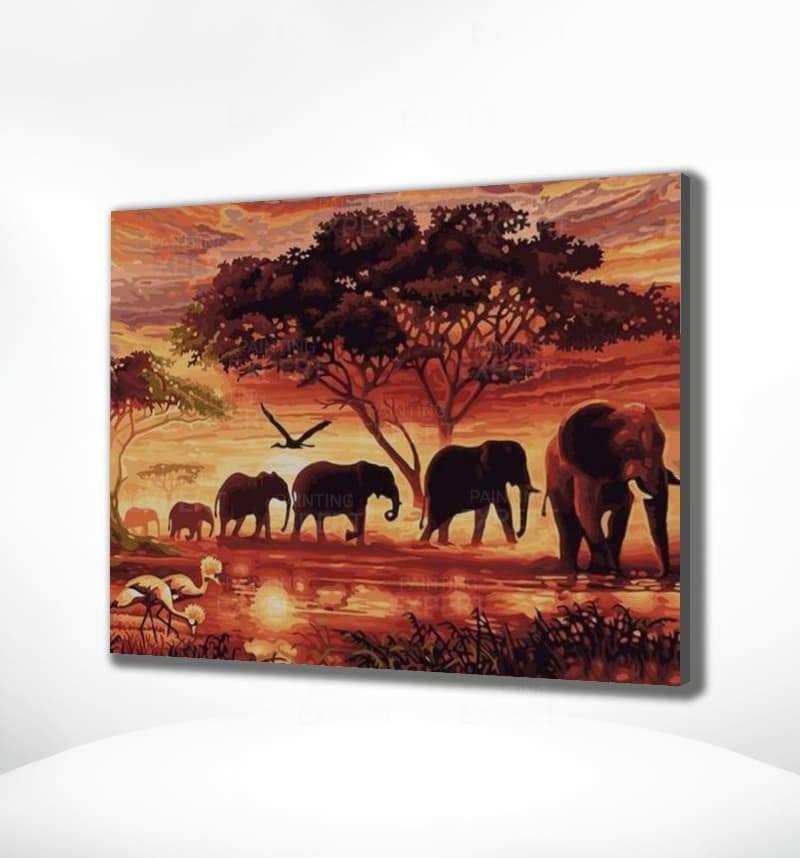 Malen nach Zahlen Afrika